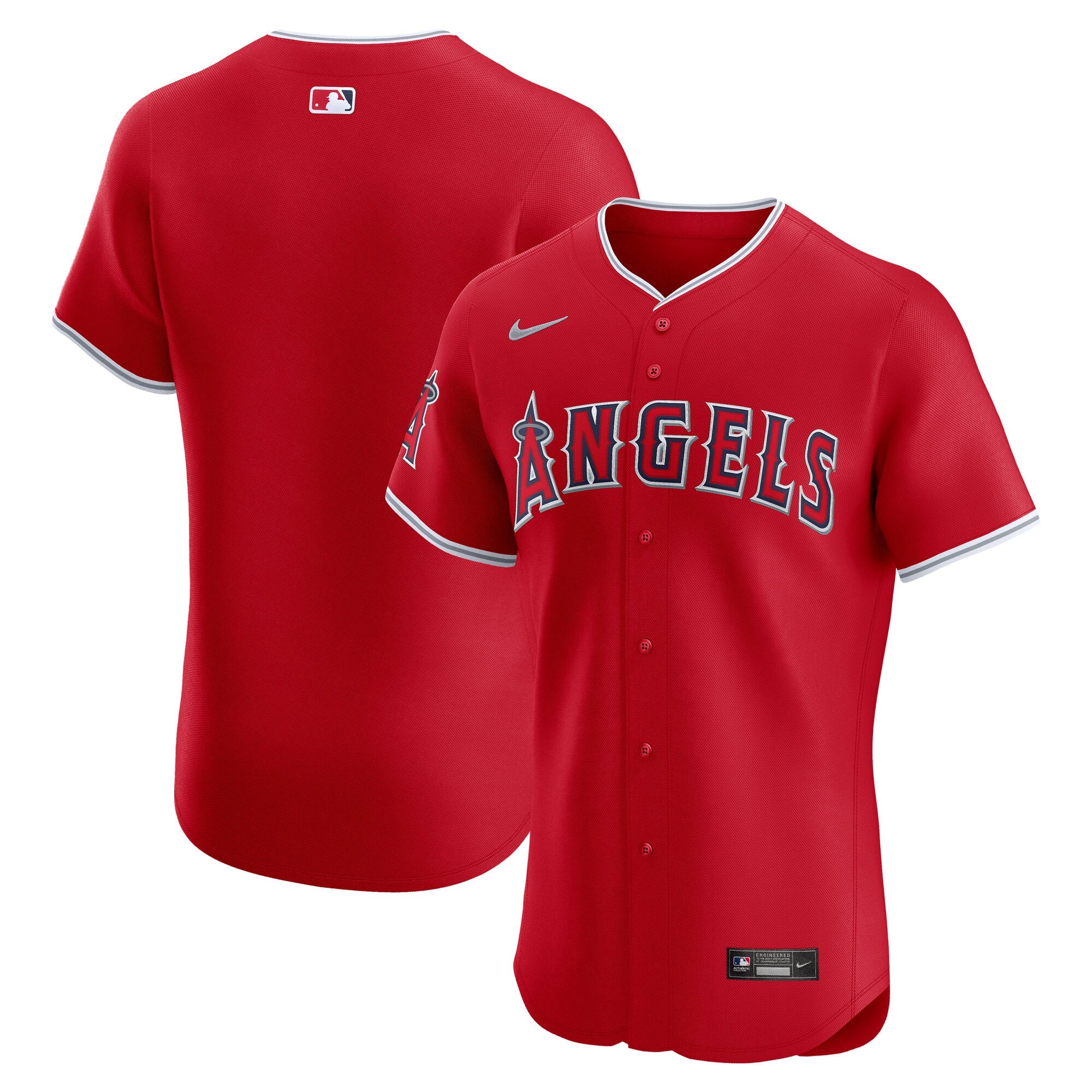 Los Angeles Angels Nike Home Elite Jersey - White/Red