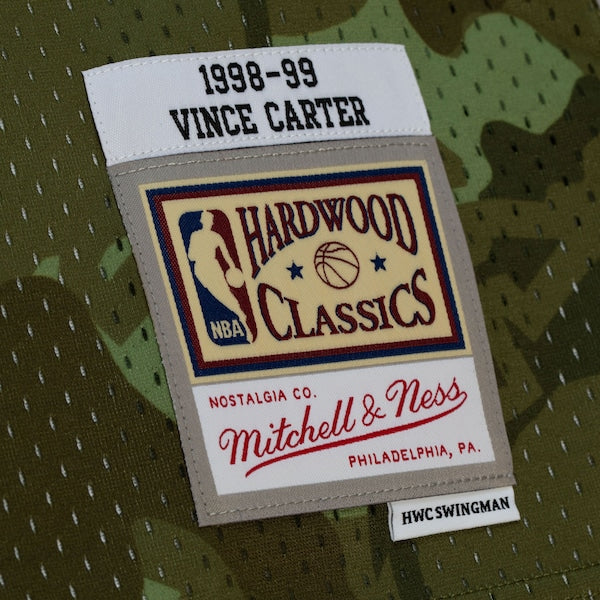 Vince Carter Toronto Raptors Hardwood Classics 1998/99 Ghost Green Swingman Jersey - Camo