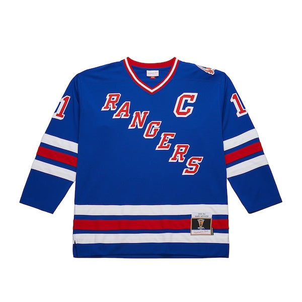 Mark Messier New York Rangers  Big & Tall 1993/94 Blue Line 2.0 Jersey - Blue
