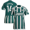 Christian Eriksen Manchester United adidas Women's 2023/24 Away Replica Player Jersey - Green/Red