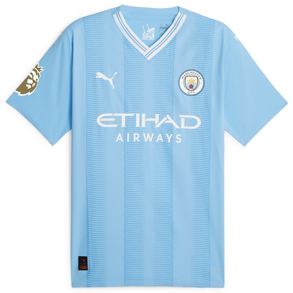 Bernardo Silva Manchester City Puma 2023/24 Authentic Player Jersey - Sky Blue