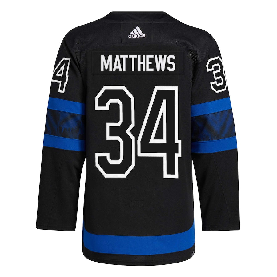 Auston Matthews Toronto Maple Leafs adidas Alternate Authentic Pro Player - Jersey - Black