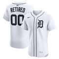 Detroit Tigers Nike Home Elite Sponsor Patch Pick-A-Player Retired Roster Jersey - White