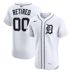 Detroit Tigers Nike Home Elite Sponsor Patch Pick-A-Player Retired Roster Jersey - White