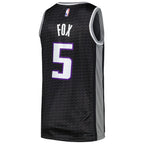 De'Aaron Fox Sacramento Kings Jordan Brand Swingman Player Jersey - Statement Edition - Black