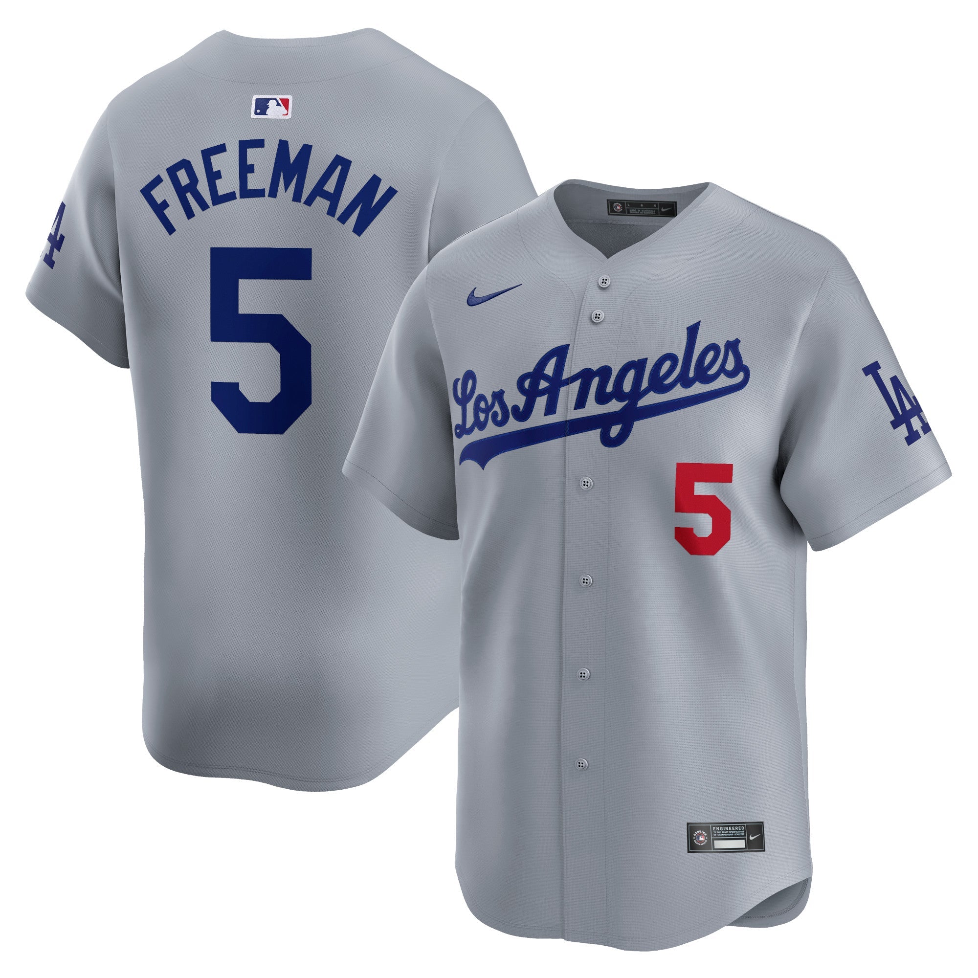 Freddie Freeman Los Angeles Dodgers Nike Home Limited Player Jersey - White/Gray