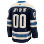Columbus Blue Jackets  Alternate Premium Custom Jersey - Navy