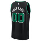 Boston Celtics  Youth Custom Fast Break Jersey - Black - Statement Edition/Kelly Green/White