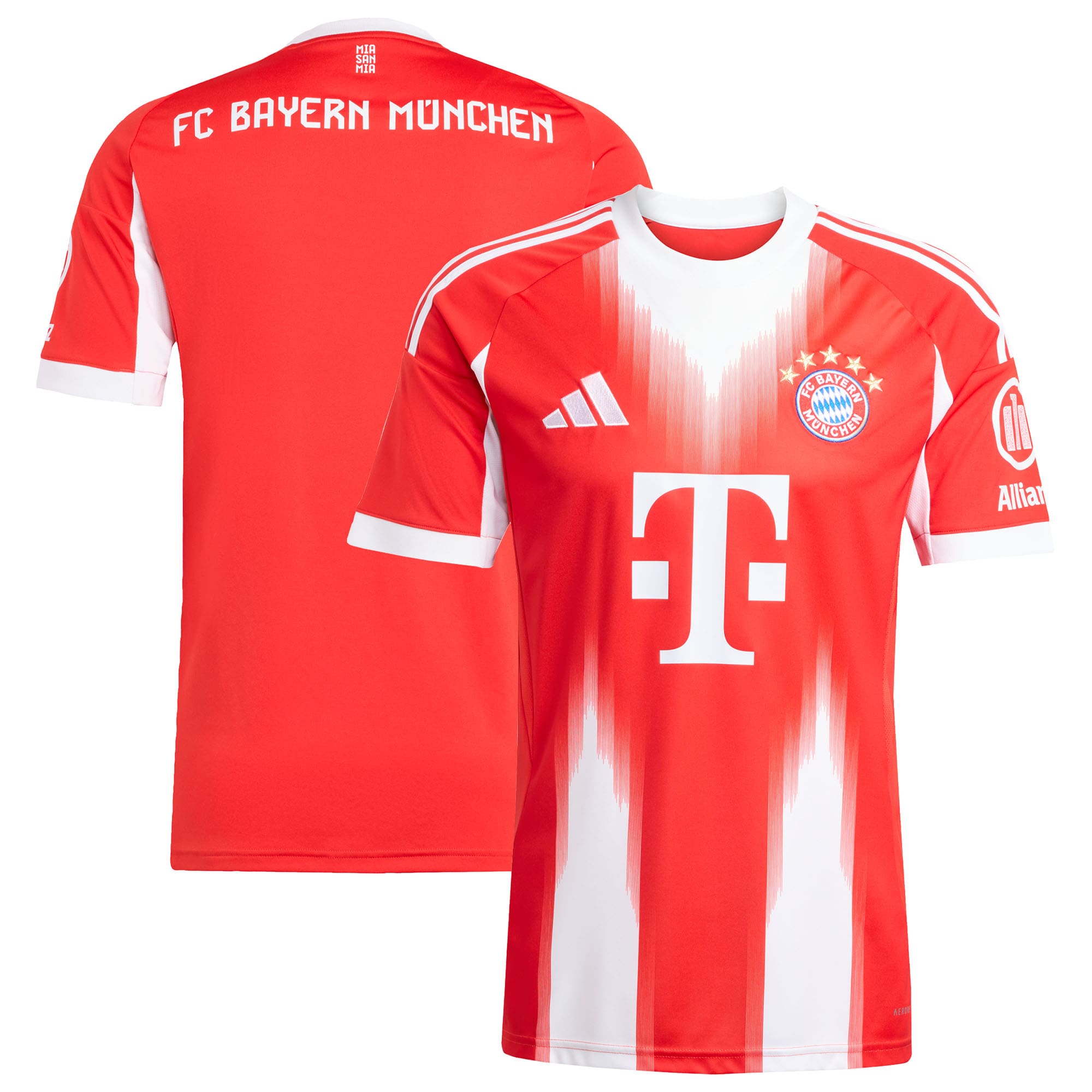 Bayern Munich adidas 2025/26 Away Replica Jersey - White/Red