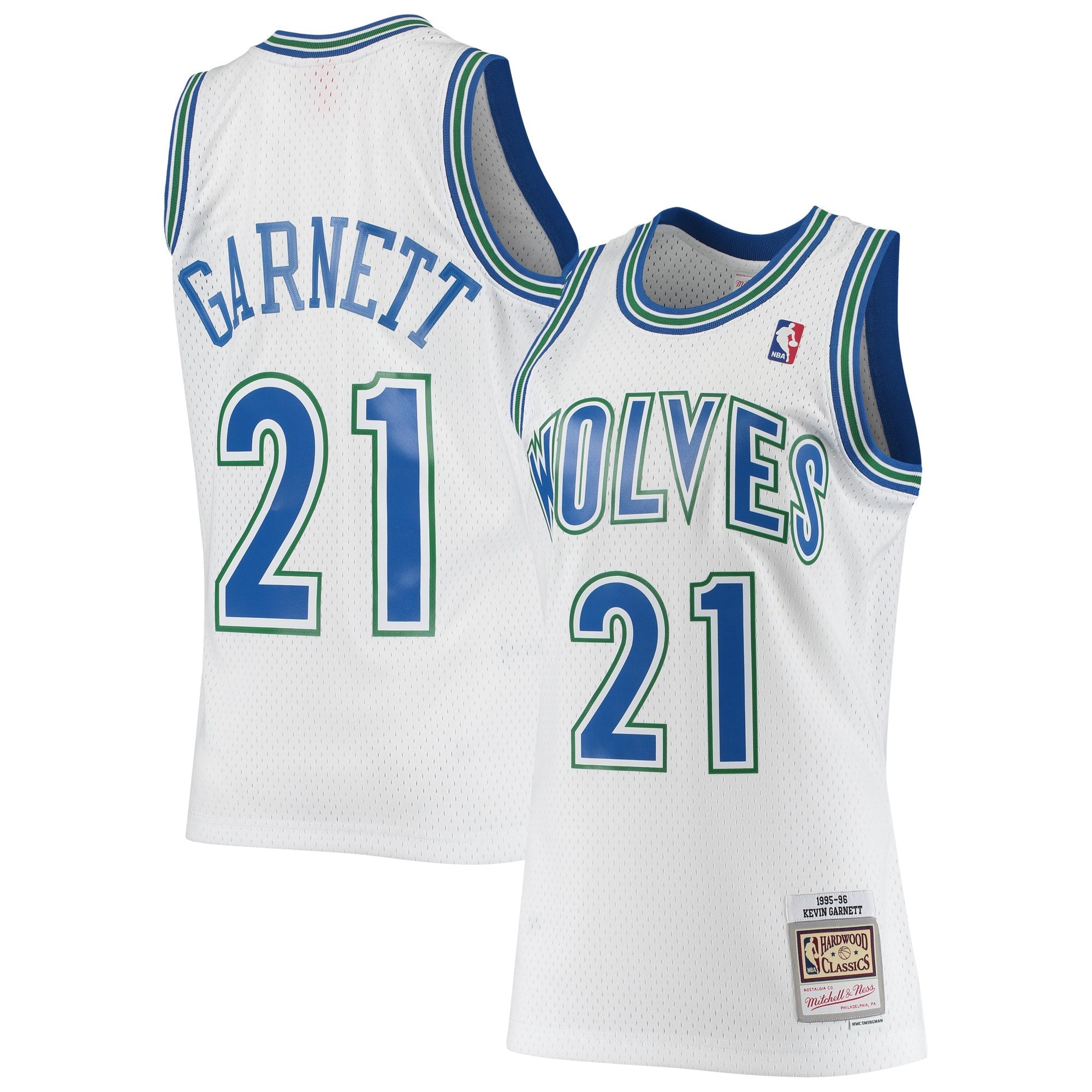 Kevin Garnett Minnesota Timberwolves Hardwood Classics Swingman Jersey - Black/White