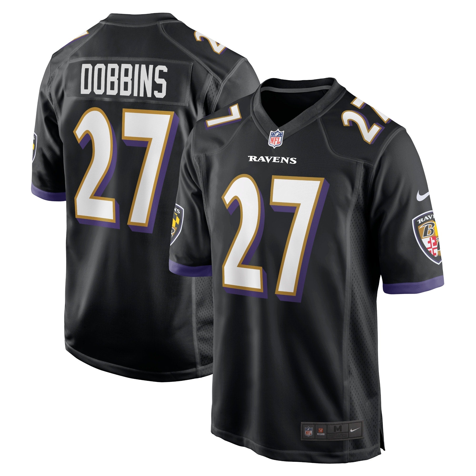 J.K. Dobbins Baltimore Ravens Nike Game Jersey - Purple/Black/White