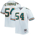 Zach Thomas Miami Dolphins Legacy Replica Jersey - White/Aqua/Orange