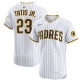 Fernando Tatis Jr. San Diego Padres Nike Home Elite Jersey - White/Brown/Khaki