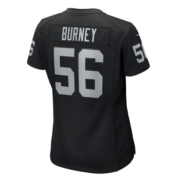 Amari Burney Las Vegas Raiders Nike Women's  Game Jersey -  Black