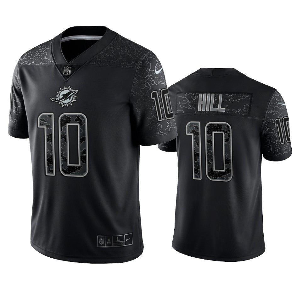 Tyreek Hill Miami Dolphins Nike Reflective Limited Jersey - Black