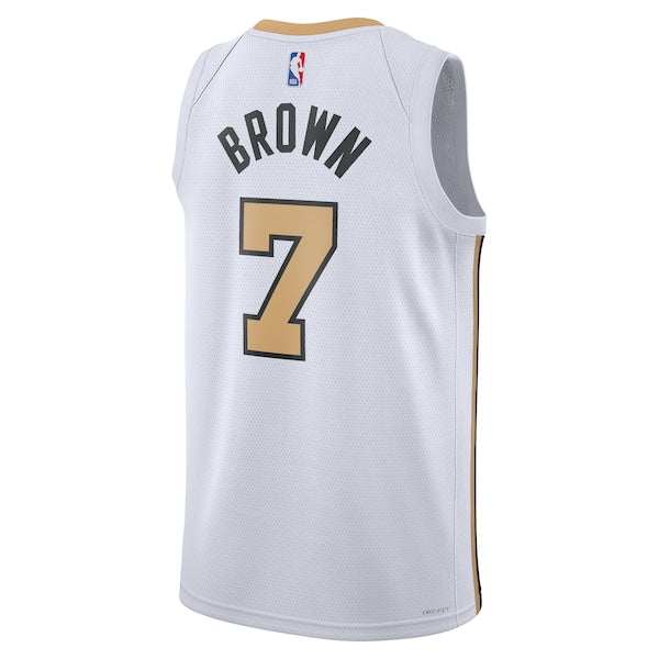 Jaylen Brown Boston Celtics Nike Unisex 2025/26 Swingman Jersey - White - City Edition
