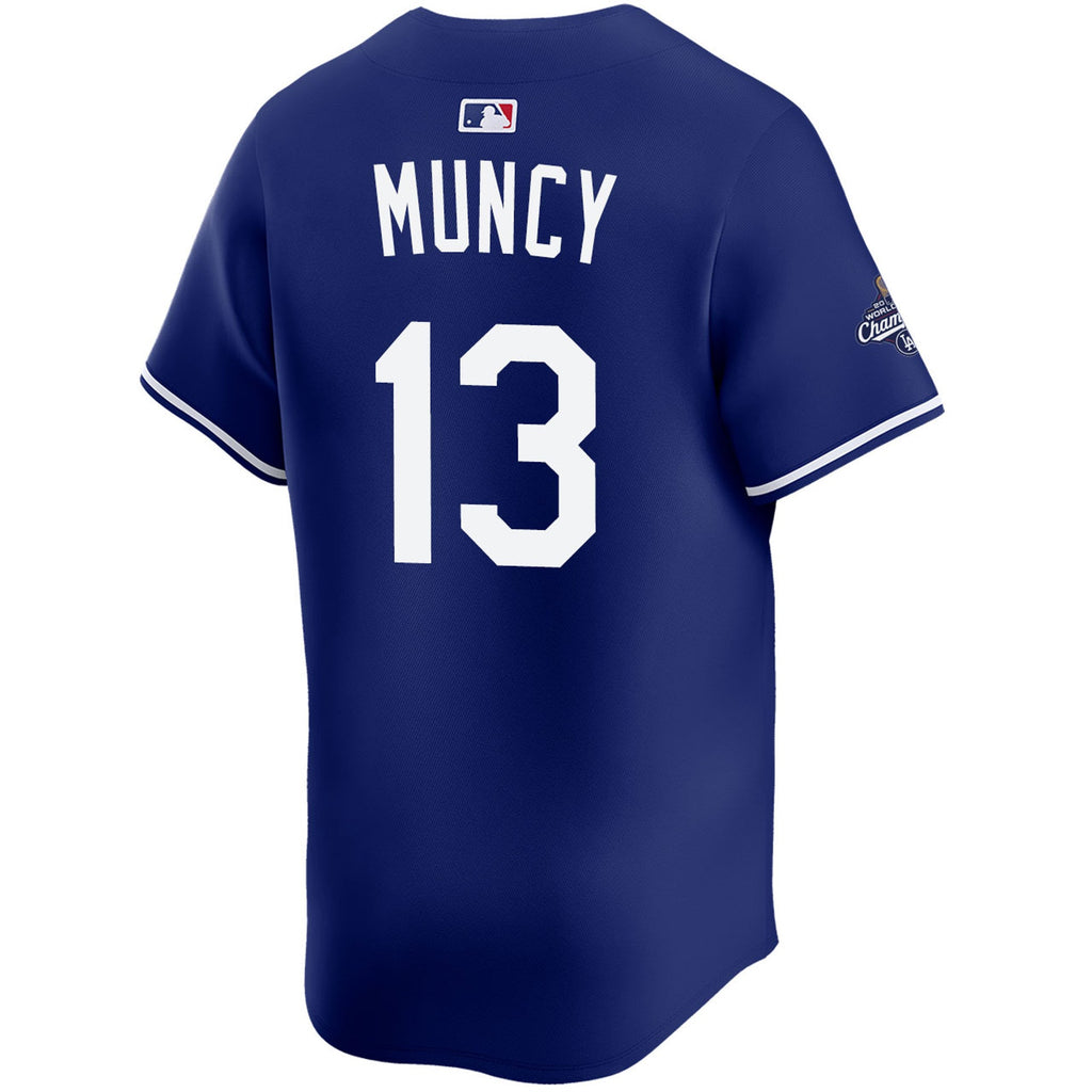 Max Muncy Los Angeles Dodgers Nike 2025 World Series Champions Limited Jersey - Dark Blue