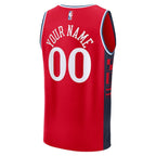 LA Clippers  Youth Fast Break Custom Replica Jersey - Red  - Statement Edition/White/Navy