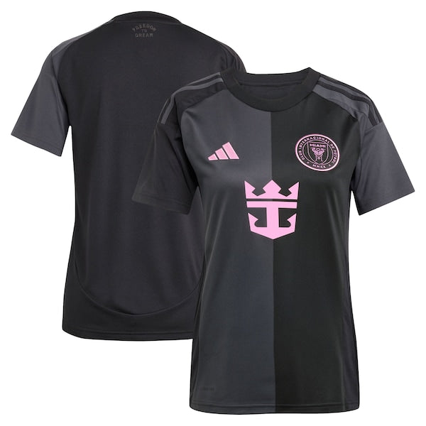 Inter Miami CF adidas Women's 2025 The Fortitude Kit Replica Jersey - Black