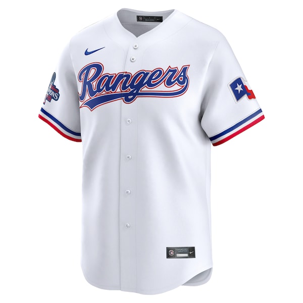 Texas Rangers Nike Home 2023 World Series Champions Limited Jersey - White
