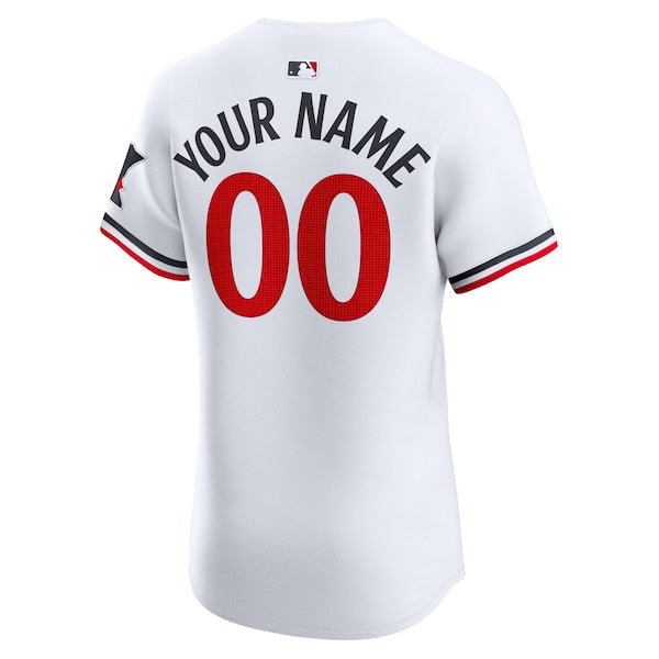 Minnesota Twins Nike Home Elite Custom Jersey - White