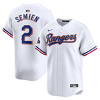 Marcus Semien Texas Rangers Nike 2024 Gold Collection Limited Player Jersey – White