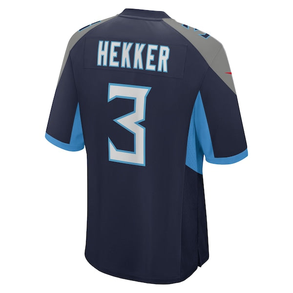 Johnny Hekker Tennessee Titans Nike Team Game Jersey -  Navy