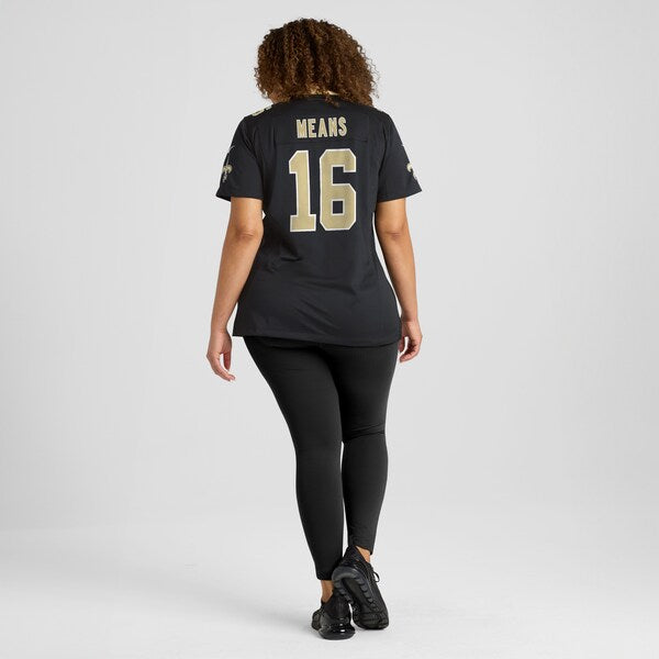 Bub Means New Orleans Saints Nike Women's  Game Jersey -  Black