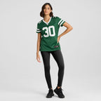 Michael Carter II New York Jets Nike Women's Team Game Jersey - Legacy Green
