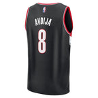 Deni Avdija Portland Trail Blazers  Fast Break Replica Player Jersey - Icon Edition - Black