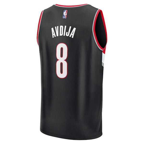 Deni Avdija Portland Trail Blazers  Fast Break Replica Player Jersey - Icon Edition - Black