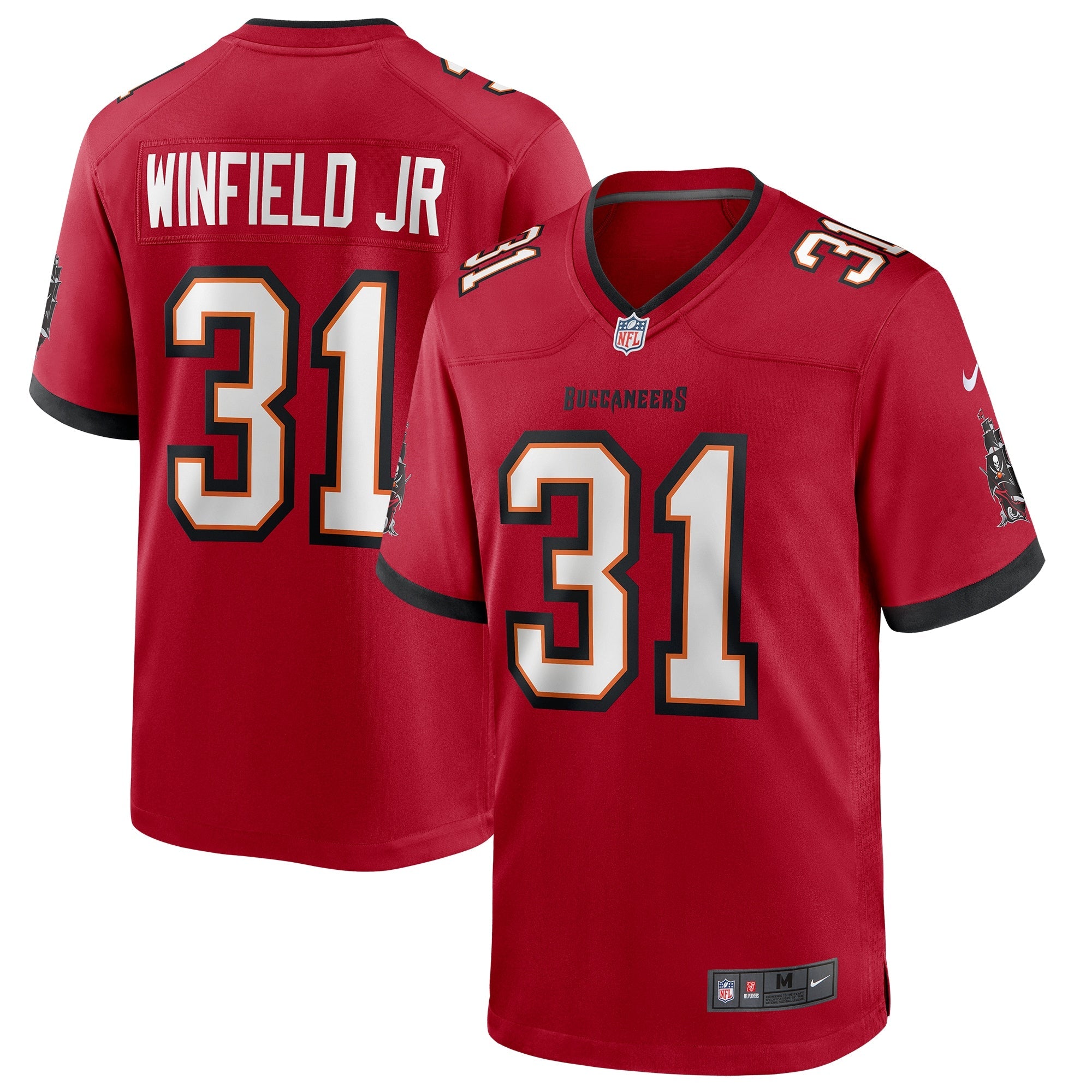 Antoine Winfield Jr. Tampa Bay Buccaneers Nike Game Jersey - Pewter/Red