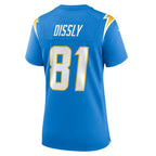 Will Dissly Los Angeles Chargers Nike Women's  Game Jersey -  Powder Blue