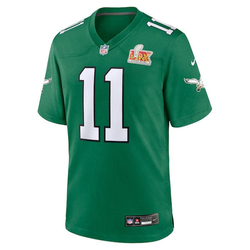 A.J. Brown Philadelphia Eagles Nike Super Bowl LIX 2nd Alternate Game Jersey - Kelly Green