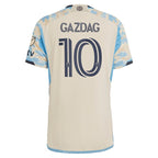 Daniel Gazdag Philadelphia Union adidas 2024 For Philly Authentic Jersey - Tan