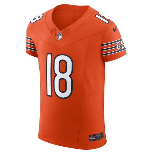 Caleb Williams Chicago Bears Nike Alternate Vapor F.U.S.E. Elite Jersey - Orange/Navy