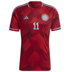Juan Cuadrado Colombia National Team adidas 2022/23 Away Replica Player Jersey - Red