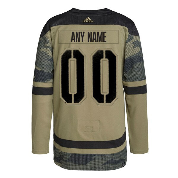 Vancouver Canucks adidas Logo Military Appreciation Team Authentic Custom Practice Jersey - Camo
