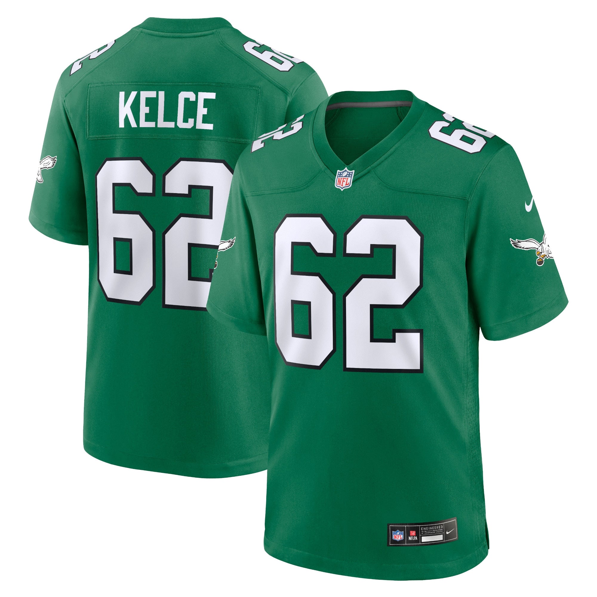 Jason Kelce Philadelphia Eagles Nike Game Jersey - Midnight Green/Kelly Green
