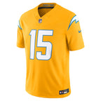 Ladd McConkey Los Angeles Chargers Nike Alternate Charger Power Vapor F.U.S.E. Limited Jersey - Gold/Navy/Powder Blue