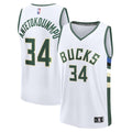 Giannis Antetokounmpo Milwaukee Bucks  Youth Fast Break Replica Player Jersey - Association Edition - White