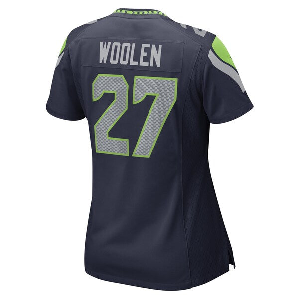 Tariq Woolen Seattle Seahawks Nike Women's Game Player Jersey - College Navy/Neon Green/Royal