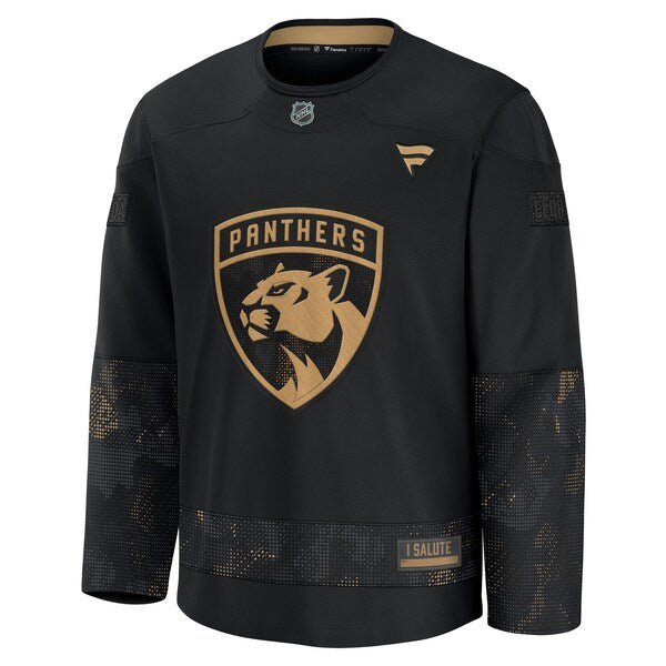 Florida Panthers  2024 Military Appreciation Practice Jersey - Black