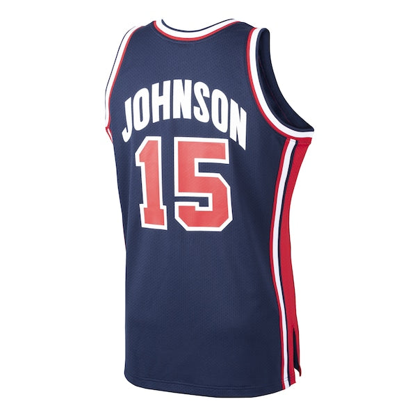 Magic Johnson USA Basketball 1992 Dream Team Authentic Jersey - Navy