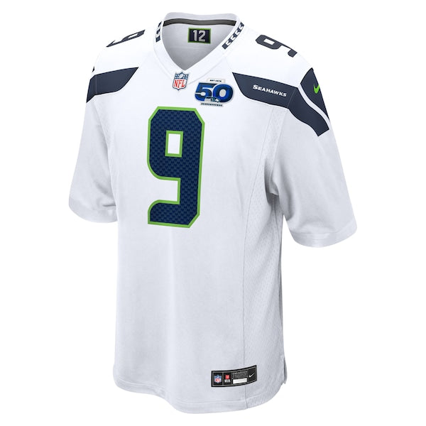Kenneth Walker III Seattle Seahawks Nike 50th Season Game Jersey - White/College Navy/Royal