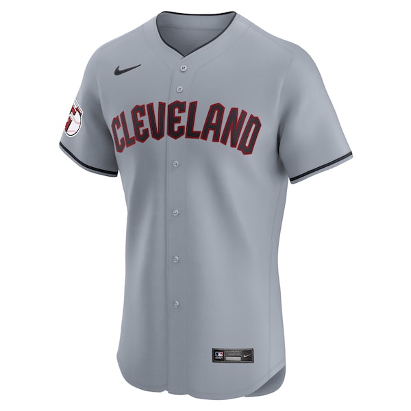 Cleveland Guardians Nike Alternate Vapor Premier Elite Patch Jersey - Gray