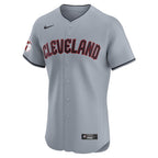 Cleveland Guardians Nike Alternate Vapor Premier Elite Patch Jersey - Gray