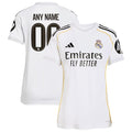 Los Merengues adidas Women's 2025/26 Home Replica Custom Jersey - White/Blue