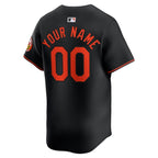 Baltimore Orioles Nike  Alternate Limited Custom Jersey – Black