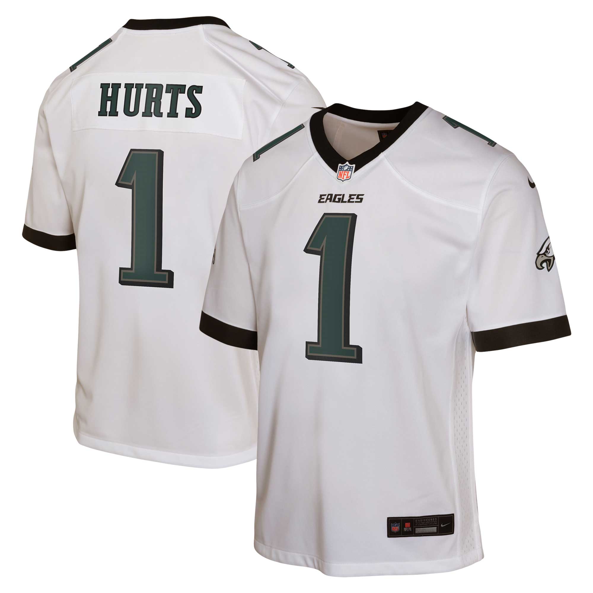 Jalen Hurts Philadelphia Eagles Nike Youth Game Jersey - Black